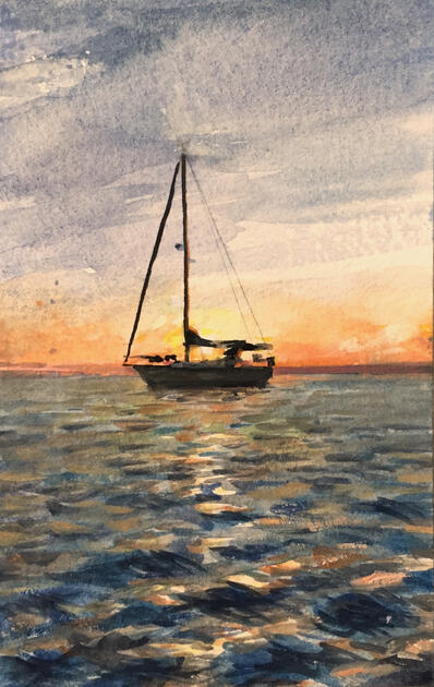 Gouache Painting on Paper