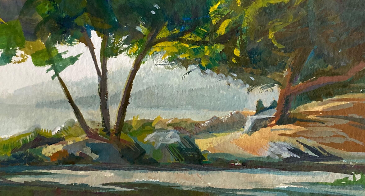 Gouache Painting on Paper